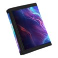 thumbnail image 2 of POLERO Neon Soccer Print Easy to Clean Children's Wallet, Polyester Kids Trifold Wallet Slim Trifold Card Wallet for Outdoor Sports, 2 of 6