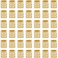 thumbnail image 1 of 100 piezas de cuentas cúbicas de latón de 3 mm, chapadas en oro auténtico de 14 quilates, estilo moderno, para la creación de joyas para adolescentes y adultos., 1 of 6