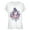 White, variant on Junior's Mulan Floral Portrait Graphic Tee Athletic Heather Large