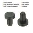 thumbnail image 3 of Uxcell High Temp Silicone Plug Mount Dia 3.5mm/0.14 inch t Shaped Rubber Stopper Hole Plugs for Powder Coating Plating Waterproof Plugs Sealing Plugs Black Pack of 36, 3 of 7