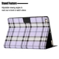 thumbnail image 2 of Case for iPad 6th Generation, Plaid Design Cute Stylish Shockproof Cover with Kickstand Magnetic Flip Folio Case for iPad 6th Generation 9.7 inch,Purple, 2 of 6