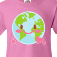 thumbnail image 4 of Inktastic Happy Earth Day with Hearts Youth T-Shirt, 4 of 5