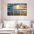 thumbnail image 2 of Elephant Stock Large Sunset Wall Art - Beach Multi Panel Canvas - 45" x 28", 2 of 8