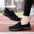thumbnail image 3 of YOURDIARY Slip on Shoes for Women Breathable Walking Sneakers Black Pink 8, 3 of 9