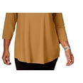 thumbnail image 3 of JM Collection Women's Plus Size Scoopneck Top Gold Size XXX-Large, 3 of 3