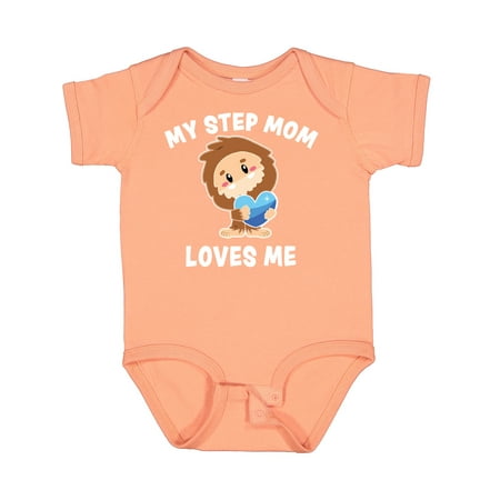 

Inktastic Cute Bigfoot My Step Mom Loves Me Gift Baby Boy Bodysuit