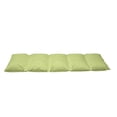 thumbnail image 2 of Leaf Floor Pillow Lounger Cover, Pattern with Leaves in the Springtime Greenery Bushes Ecology Garden Growth, Nap Mat Printed Fabric Case for 5 Pillows, 88" x 36", Apple Green White, by Ambesonne, 2 of 5