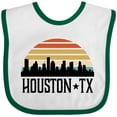 thumbnail image 3 of Inktastic Houston Texas Skyline Retro Boys or Girls Baby Bib, 3 of 4