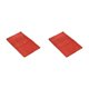 thumbnail image 3 of Bewildely Alfombrilla de baño de secado rápido - Parte inferior antideslizante Limpieza fácil Fuerte absorción de agua Sin hilo suelto Rojo naranja 40 cm * 60 cm 2piezas, 3 of 6