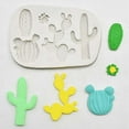 thumbnail image 5 of XKHBDL Cactus Silicone Fondant Mold Cacti Sugarcraft Chocolate Candy Mold Cupcake Cake Decorating Tools Polymer Clay Mold, 5 of 9