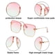 thumbnail image 3 of Gafas de sol sin marco enmarcadas coloridas de las gafas de sol de las señoras, hechas del plástico, metal, PC, 3 of 5