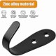thumbnail image 2 of 6 Pieces Wall Hooks Coat Hooks, Retro Coat Hooks Metal Door Hooks Retro Hooks For Bathroom Kitchen Office Bedroom (black), 2 of 3
