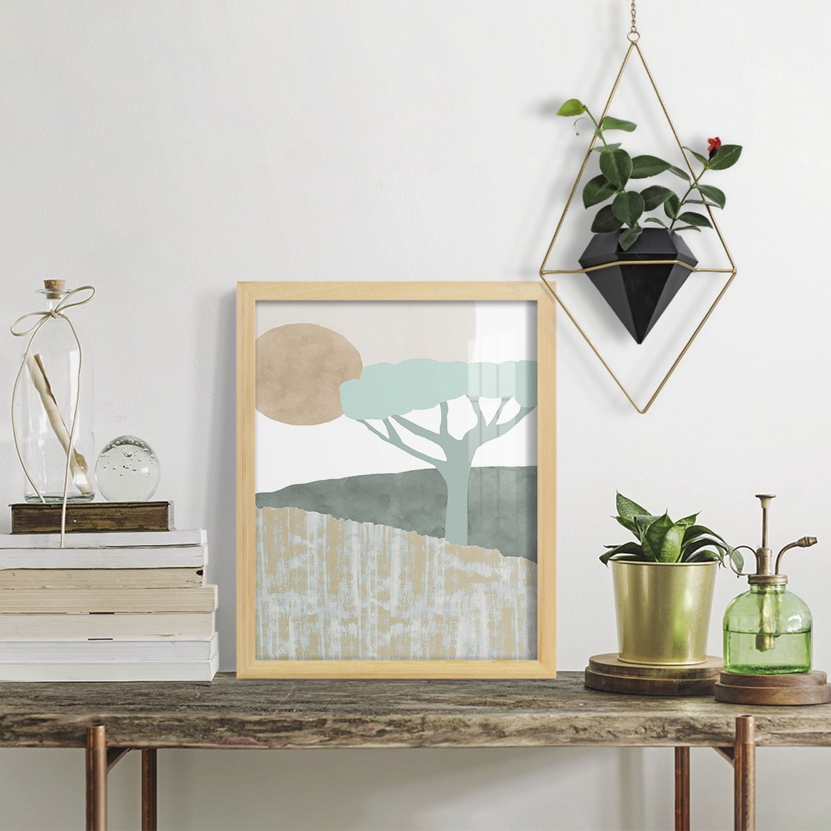 Ennerdale I - Framed Print w/glass - Natural Wood