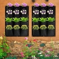 thumbnail image 4 of Bolsas De Cultivo Para Plantar Colgantes Bolsas De Cultivo De Plantas De Jardín Para Colgar En La Pared Vertical Bolsillos Para Macetas Contenedor Para Plantar,Black Muyoka Hogar, 4 of 6