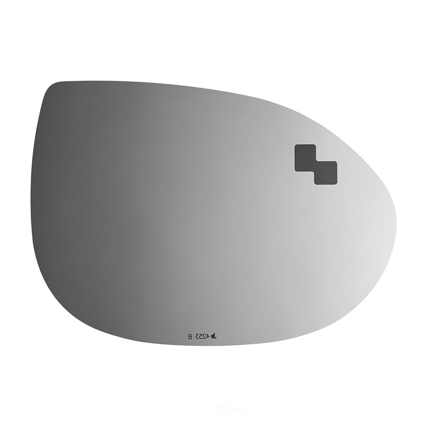 Burco Side View Mirror Replacement Glass - Clear Glass - 4253B