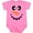 Raspberry, variant on Inktastic Cute Smiling Snowman Face with Carrot Nose Boys or Girls Baby Bodysuit