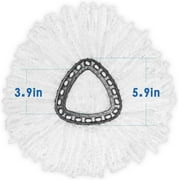 3 Pack Spin Mop Refill - Replacement Head Compatible with O, Microfiber Spin Mop Refills,clean the floor. Easy Floor Cleaning Mop Head Replacement - Bonison