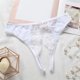 thumbnail image 3 of Gibobby Calzoncillos hipster Calzoncillos encaje floral sexy para mujer con lindo（Blanco，Talla única), 3 of 4