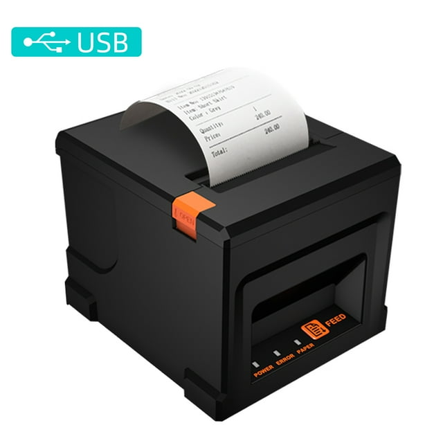 Label printer,Pos Printer With Cutter Thermal Compatible Usb Receipt Printer Auto Cutter Thermal Receipt Printer Pos 80mm Usb Restaurant Kitchen Supermarket Compatible With Support Store Dsfen Laoshe