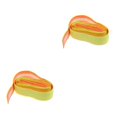 thumbnail image 4 of Transemion Anti Slip Racket Roll Tennis Handle Grip Wrap Tape Fluorescent Yellow 110x2.5x0.2CM 2Set, 4 of 6