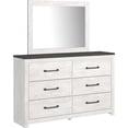 thumbnail image 5 of Ashley Furniture Gerridan 6-Drawer Farmhouse Wood Dresser in White & Gray, 5 of 11