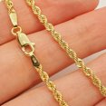 thumbnail image 2 of 10K Yellow Gold Italian Rope 2.6mm Anklet, 2 of 5
