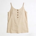 thumbnail image 3 of StSilkitty Camisole Décontractée pour Femmes Sans Manches à Col Rond avec Boutons, Bretelles Spaghetti, Débardeurs en Coton Légers et Doux, 3 of 7