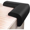 thumbnail image 4 of (Negro) Paquete de 8 protectores de esquinas a prueba de bebés, protectores de seguridad para esquinas y bordes de muebles, cubiertas de almohadillas de espuma de goma suave, almohadillas a prueba d, 4 of 5