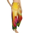 thumbnail image 2 of Sigee Rose Psychedelic Print Women's Soft Pajama Pants - Breathable and Comfortable Lounge Sleep Bottoms with Elastic Waistband and Pockets-X-Large, 2 of 9