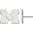 thumbnail image 1 of Sterling Silver Rh-Plated Logoart Michigan (Univ Of) Small Post Earrings (13 X 18) Made In United States ss009um, 1 of 5