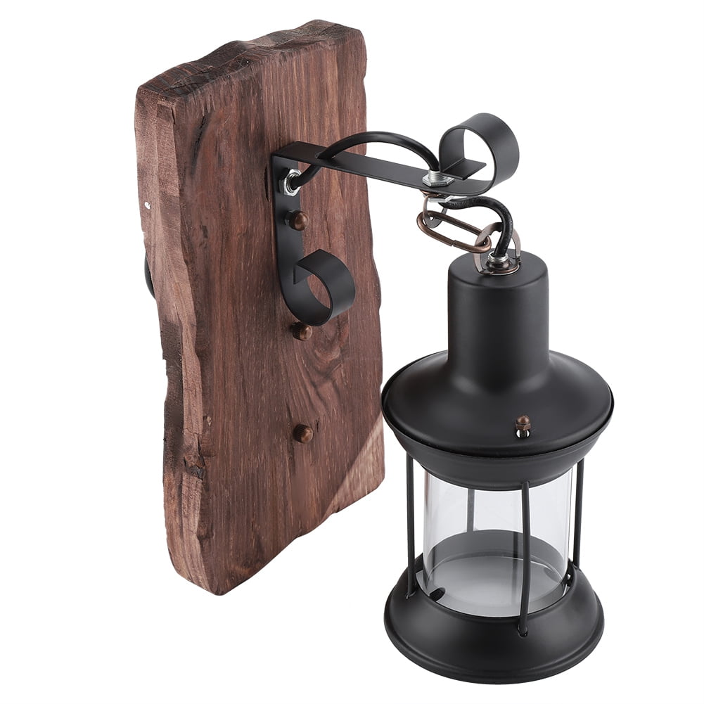 HERCHR Wall Mount Light， Antique Vintage Iron Wall Mount Lamp Indoor