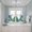 Grass Green Gray Blue, variant on Merry Christmas Kitchen Curtains Window Panels, Xmas Pine Trees Snowflakes Moon Winter Blue Insulated Window Treatment Curtain, Grommet Curtains for Bedroom/Living Room/Bathroom, 2 Piece 27.5"Wx39"L