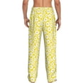 thumbnail image 3 of Xecao Daisies Flowers Men's Straight Lounge Pajama Pants: The Ultimate in Comfortable Sleepwear, 3 of 9