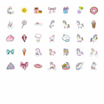 thumbnail image 3 of 35pcs-50pcs Cute Unicorn Stickers Rainbow Stickers Sweet Fun Stickers for Laptops Notebooks Suitcases, 3 of 9