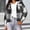 Black, variant on Jackets for Women Plaid Cropped Hooded Shacket Drawstring Hood Button Front Short Jacket with Chest Pocket Casual Loose Soft Jackets for Fall Winter Daily Layering Wear