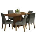 thumbnail image 1 of Juego de Comedor Madesa Renata Mesa con Tapa de Madera 6 Sillas Plata, 1 of 9