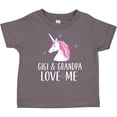 thumbnail image 3 of Inktastic Gigi and Grandpa Love Me Unicorn Grandchild Girls Toddler T-Shirt, 3 of 5