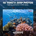 thumbnail image 3 of AKASO EK7000 Pro 4K30fps Action Camera with Touch Screen EIS 131ft Waterproof Underwater Camera Remote Control 5X Zoom with Helmet Accessories Kit, 3 of 13