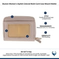 thumbnail image 4 of Julia Buxton Women's Pebble RFID Pik-Me-Up Wizard Wallet, White Pepper, 4 of 4