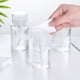 thumbnail image 1 of Transparent Press Bottle 200ml | Refillable Push Dispenser for Makeup Remover, Lotion, Alcohol, Nail Polish Remover | Leak-Proof Travel Size | Clear Plastic | Portable | 4.92x2.2in, 1 of 8