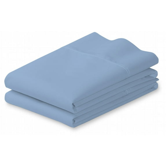 Fresh Linen Collection Premium 100% Egyptian Cotton Pillowcase Pair: Hypoallergenic, Breathable, and Luxuriously Soft Pillow Covers (King, Blue) Set of 2