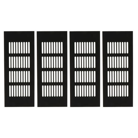 

Voiceine 4pcs Aluminum Alloy Air Grille Vent Cover for Furniture Wardrobe Shoes Cabinet