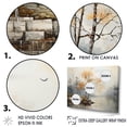 thumbnail image 3 of Designart "Monochromatic River Solace I" Landscape Forest River Floater Framed Canvas Art Print, 3 of 5