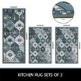 thumbnail image 3 of Aonewoe Boho 3 Piece Kitchen Rug Set Washable Non Slip Kitchen Mats for Floor Decorative Bohemian Kitchen Rugs and Runners Floor Mat for Hallway Laundry Room Sink, 3 of 7