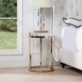 thumbnail image 2 of Jennifer Taylor Home Table d'Appoint Ronde Dendros Live Edge Imitant Or & Acrylique, 2 of 10