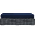 thumbnail image 6 of Modway Summon Outdoor Patio Sunbrella Rectangle Ottoman EEI-1877-GRY-NAV, 6 of 7