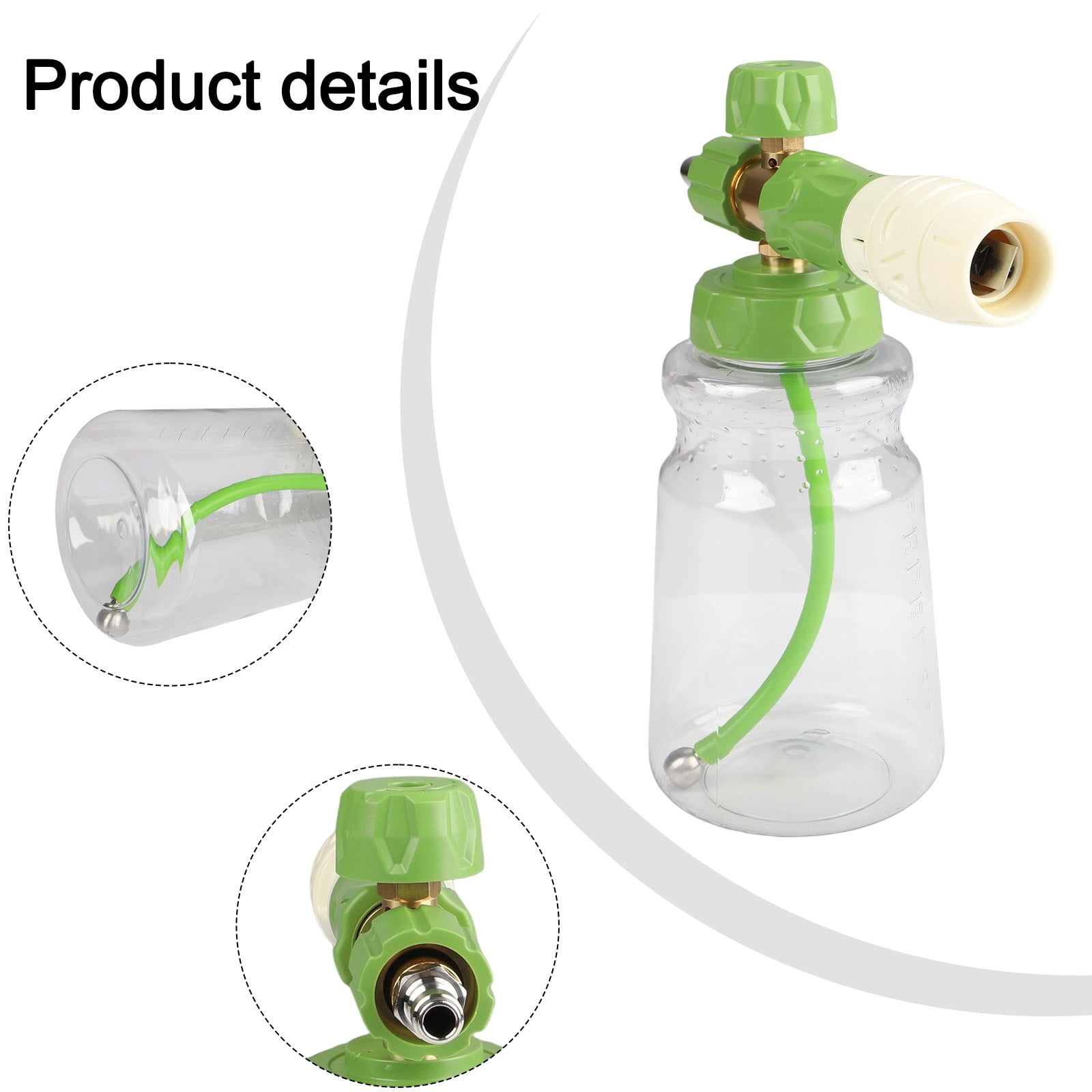 yaaqii 1000ml Handheld Foam Watering Can Sprayer High Pressure Car Wash Spray Bottle