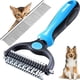 thumbnail image 1 of Cepillo para perros y gatos, cepillo para perros de 17+9 dientes, rastrillos de aseo para perros y gatos, cepillo para perros de pelo largo para eliminar nudos/pelo inferior, cepillo para perros, 1 of 5