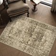 thumbnail image 5 of BERTHMEER Small Area Rugs 3'x5' for Bathroom Kitchen Bedroom Entryway Entrance Rugs Non Slip Washable Vintage Brown Carpets Oriental Dorm Home Office Traditional Distressed Throw Rugs, 5 of 7