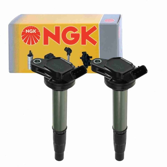 2 pc NGK 48942 Ignition Coils for 178-8502 19205156 19205439 2505-316782 36-8152 673-1310 8415215 90919-02252 90919-02258 921-2126 E1096 E1119 GN10341 IC686 IC722 UF-596 UF-619 UF596 UF619 Spark Plug